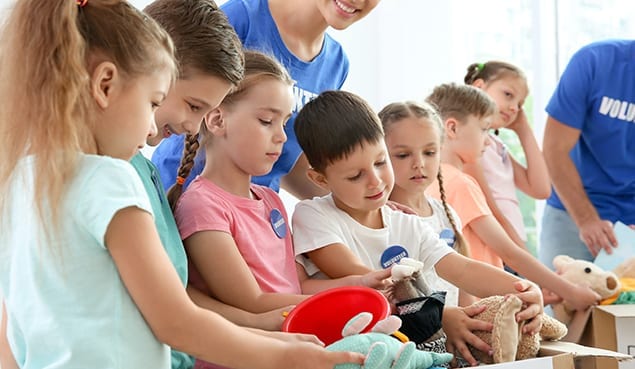 kids sorting toys for non profit organization that uses an it consultant